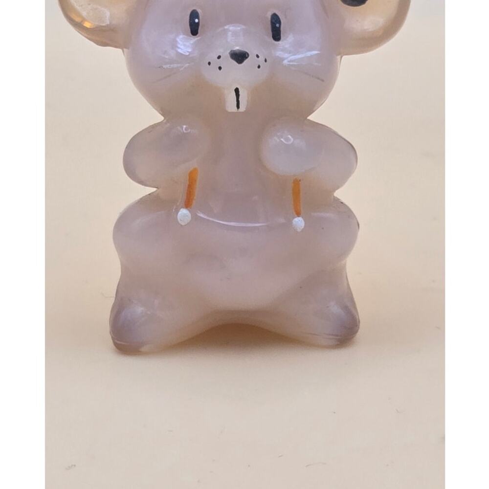 Boyd Glass 2006 Willie Mouse Hand Painted Signed Crown Tuscan - Picture 3 of 8